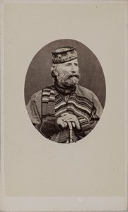 Retrato de Giuseppe Garibaldi 1807-1882, 1882 de Photo studio Alessandro Pavia.