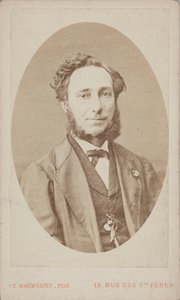 Retrato del violinista y compositor Camillo Sivori 1815-1894 de Photo studio Eugène Maunoury.