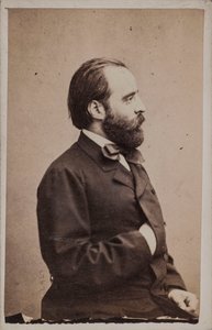 Retrato del director y compositor Angelo Mariani de Photo studio Giulio Rossi and Giovan