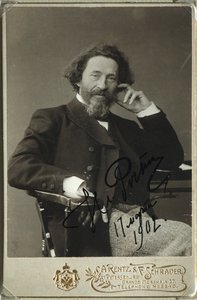Retrato del artista Ilya Repin 1844-1930 de Photo studio H. Rentz and F.