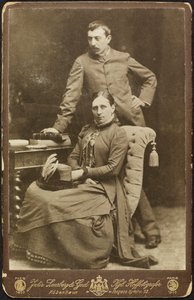 Retrato de Mette y Paul Gauguin, 1885 de Photo studio Julie Laurberg and Franziska