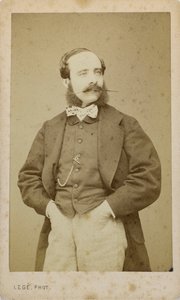 Retrato del violinista y compositor Adolphe Blanc de Photo studio Legé and Bergeron.