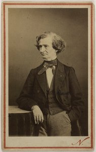 Retrato del compositor Hector Berlioz de Photo studio Nadar.