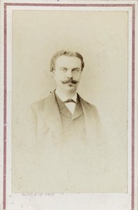 Retrato de Guy de Maupassant, c. 1880 de Photo studio Witz and Cie.