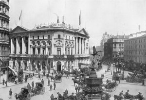 Piccadilly Circus, Westminster, Londres, c. 1910 de Photochrom Co Ltd of London