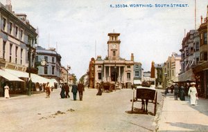 South Street, Worthing, Sussex, c. 1900s de Photochrom Co Ltd of London