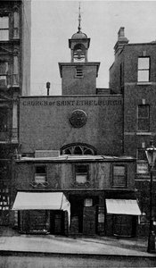 Iglesia de Santa Ethelburga, Bishopsgate, Ciudad de Londres, c1905 1906 de Photochrom Co Ltd of London