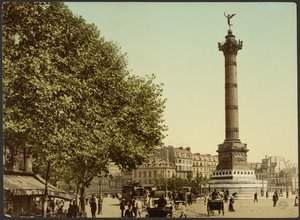 [Colonne de Juillet, plaza de la Bastilla, París, Francia]. de Photochrom Zürich