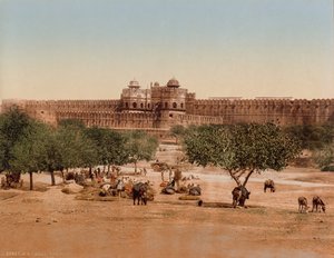 Agra. El fuerte de Photoglob Co. (Zurich, active c. 1890 1910)