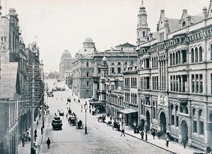 Calle Bridge, Sídney, c.1900, de 