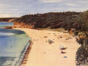 Playa de Mornington (foto en color) de Photographer Australian