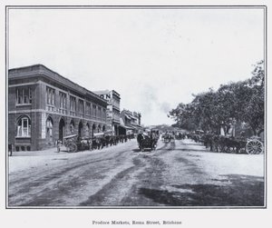 Mercados de productos, calle Roma, Brisbane de Photographer Australian