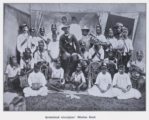 Banda de la Misión de Aborígenes de Queensland de Photographer Australian