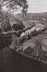 Río Derwent cerca de New Norfolk, Tasmania de Photographer Australian