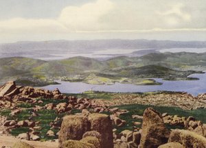 Tasmania: Panorámica desde Pinnacle (foto a color)