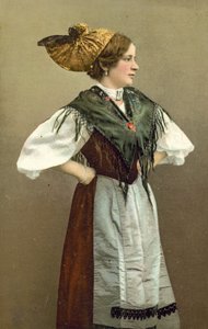Traje popular del Salzkammergut, Austria (foto en color)
