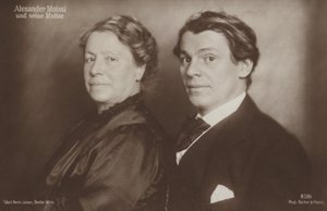Retrato de Aleksander Moissi (foto en blanco y negro) de Photographer Austrian