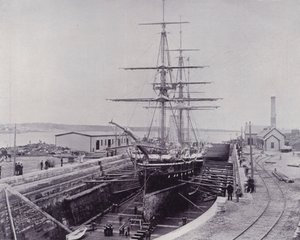Canadá: HMS "Canada" (foto en b/n) de Photographer Canadian