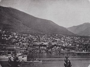 Nelson, desde el río Kootenay de Photographer Canadian