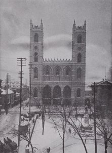 Notre Dame en invierno, Montreal de Photographer Canadian