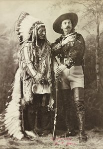 Toro Sentado y Buffalo Bill de Photographer Canadian
