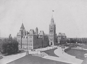 El Bloque Central, Edificios del Parlamento, Ottawa de Photographer Canadian