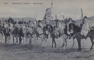 Goumiers marroquíes, soldados musulmanes que sirvieron bajo el Ejército Francés de África