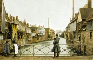 Río Somme y puente de Talence, Abbeville, Francia