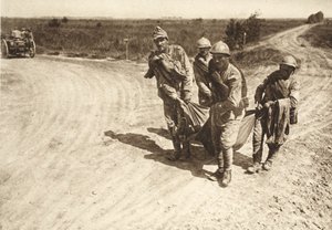 Una escena en el frente norte de Focsani (foto en b/n) de Photographer German