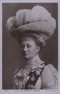 Augusta Victoria de Schleswig-Holstein, emperatriz de Alemania y esposa de Guillermo II de Photographer German