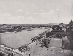 Terraza de Brühl y muelle del Elba de Photographer German