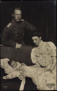 Pareja de príncipes herederos, Friedrich Wilhelm, Cecilie, RPH 1418 de Photographer German