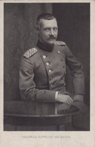 Príncipe heredero Rupprecht de Baviera, comandante militar alemán de la Primera Guerra Mundial (foto en b/n) de Photographer German