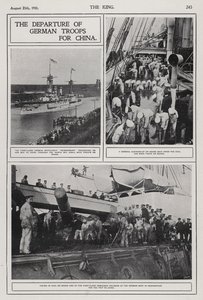 Partida de tropas alemanas hacia China para suprimir la Rebelión de los Bóxers, agosto de 1900 de Photographer German