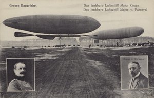 Dirigibles de Hans Georg Friedrich Gross y August von Parseval de Photographer German