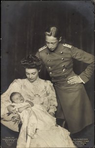 La duquesa Cecilia con Guillermo de Prusia, niño de Photographer German