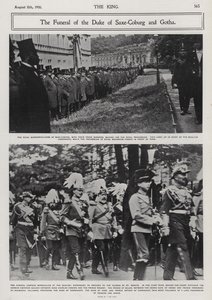 Funeral de Alfredo, Duque de Sajonia-Coburgo y Gotha, segundo hijo de la Reina Victoria y el Príncipe Alberto, Coburgo, Alemania