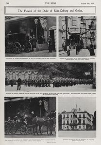 Funeral de Alfredo, Duque de Sajonia-Coburgo y Gotha, segundo hijo de la Reina Victoria y el Príncipe Alberto, Coburgo, Alemania de Photographer German