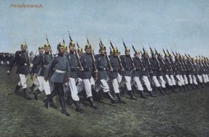 Soldados de infantería del ejército alemán marchando en desfile de Photographer German
