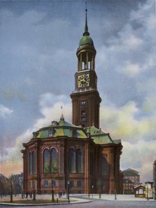 Hamburgo: Michaeliskirche, quemada el 3 de junio de 1906, reconstruida 1906-12