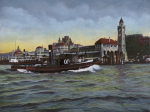 Hamburgo: St Pauli Landungsbrucken, Wasserseite