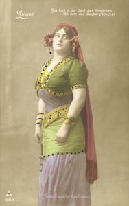 Hedwig Franzillo Kauffman como Lakme de Photographer German