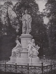 En el Tiergarten, Monumento a Goethe de Photographer German
