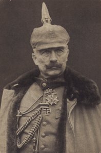 Kaiser Wilhelm II de Alemania en uniforme militar (foto en blanco y negro)