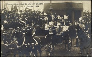 El rey Eduardo VII contra Inglaterra en Berlín, 9 de febrero de 1909 de Photographer German