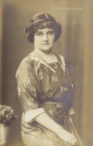 Mizi Marx Schroth, cantante de ópera alemana de Photographer German
