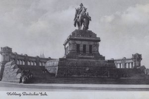 Monumento a Kaiser Wilhelm I, Deutsches Eck, Coblenza, Alemania de Photographer German