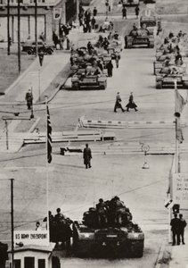 Octubre de 1961, Berlín Friedrichstrasse de Photographer German