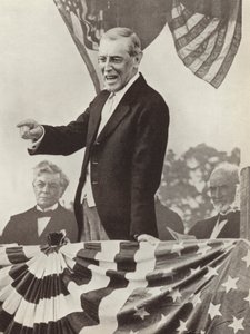 Presidente de EE.UU. Woodrow Wilson, la fuerza impulsora detrás del establecimiento de la Liga de las Naciones, quien sin embargo no logró persuadir a su país para unirse a la organización