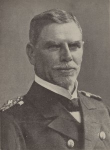 Vicealmirante Maximilian von Spee, comandante del Escuadrón de Asia Oriental de la Marina Alemana durante la Primera Guerra Mundial de Photographer German